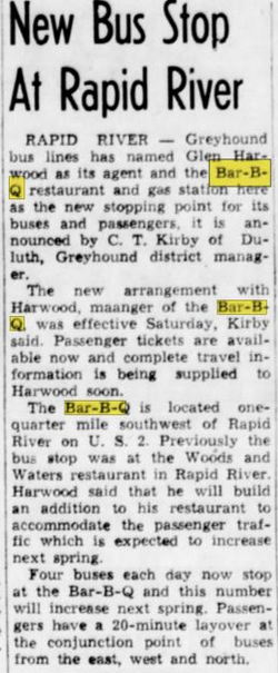 Hi-Ways Motel and Bar-B-Que Restaurant - Nov 1959 Article On Bus Stop (newer photo)